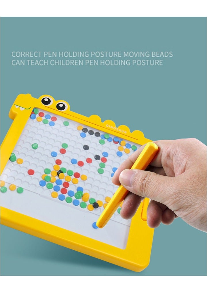 Educational Magnetic Doodle Board Drawing for Kids with Pen and Beads - Image 4