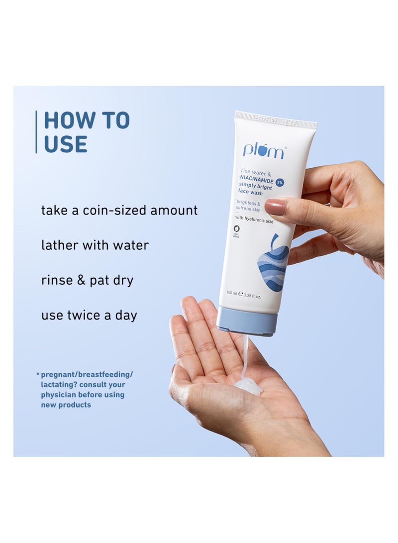 بلوم غسول وجه من النياشينانيد 2% من طبقة بي إم، يضيء البشرة وينعم البشرة بلطف ونودلز ونودلز 100% جيغان 100 مل - Image 5