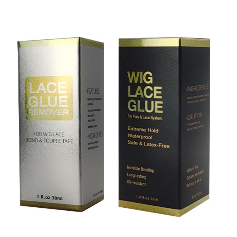 Laceglue Invisible Waterproof Bonding Lace Wig Glue Gentle and Strong Glue Removal Liquid Long-Lasting(Wig glue suit with box) - Image 1