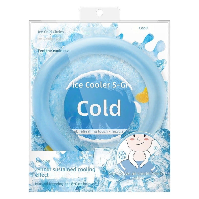 Summer Cooling Ice Ring - Portable Neck Cooler for Outdoor Sports