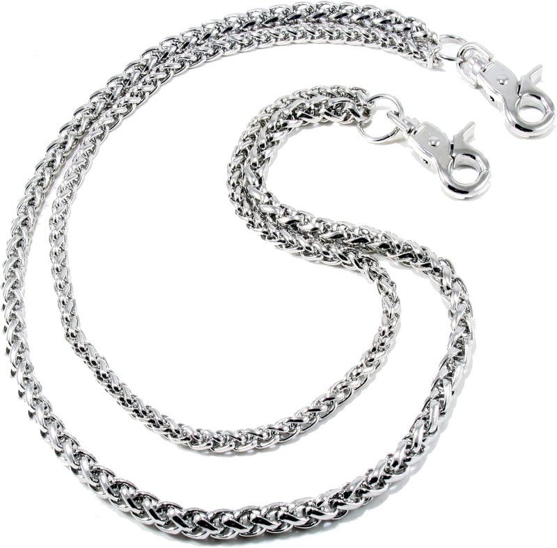 Double K Durable Biker Key Jean Wallet Chain - 24" Silver - Image 1