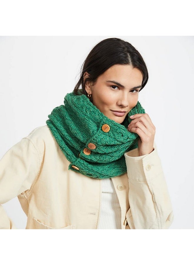 Ladies Irish Wool Snood Scarf - Green,One Size - pzsku/ZEC8433BA08B570179AFDZ/45/_/1735566903/b67f3c19-d867-437e-adf3-6ced755344da