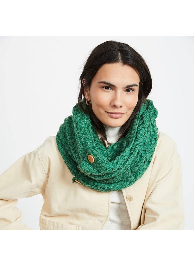 Ladies Irish Wool Snood Scarf - Green,One Size - pzsku/ZEC8433BA08B570179AFDZ/45/_/1735566944/0673e23c-a2b8-482e-9d6b-c499a03ddd4b