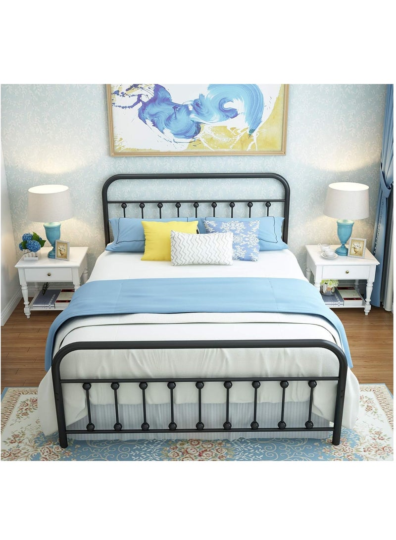 NZONE STORE Metal bed with a modern design and a charming touch black color || 120 cm * 200 cm  - Image 3