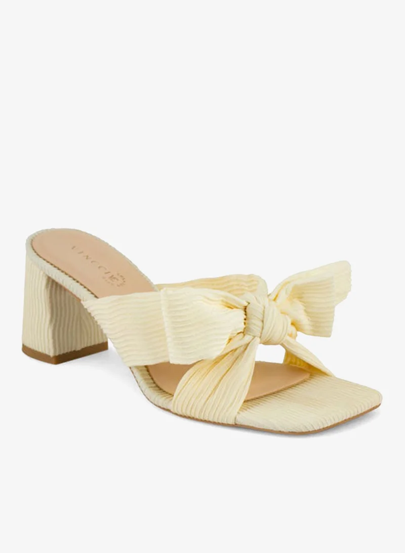 Vincci Women Single Strap Mid Heel Sandals