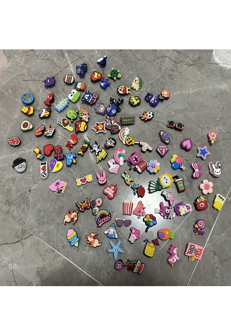 KASTWAVE Shoe Decoration Charms 30 Pcs Random Different Crocs Charm for Shoe Buckle Party Favors ​Mini Charm Bracelet Wristband for Men Women Kid - Image 2