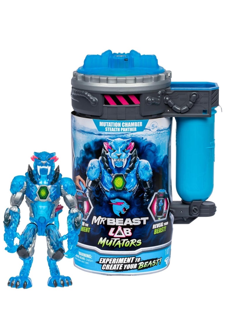 MrBeast Lab - INCREDITOYZ Mr. Beast Lab Mutators 5.5 Inch Collector Mutation Chamber Stealth Panther - Image 1