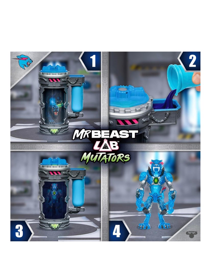 MrBeast Lab - INCREDITOYZ Mr. Beast Lab Mutators 5.5 Inch Collector Mutation Chamber Stealth Panther - Image 1