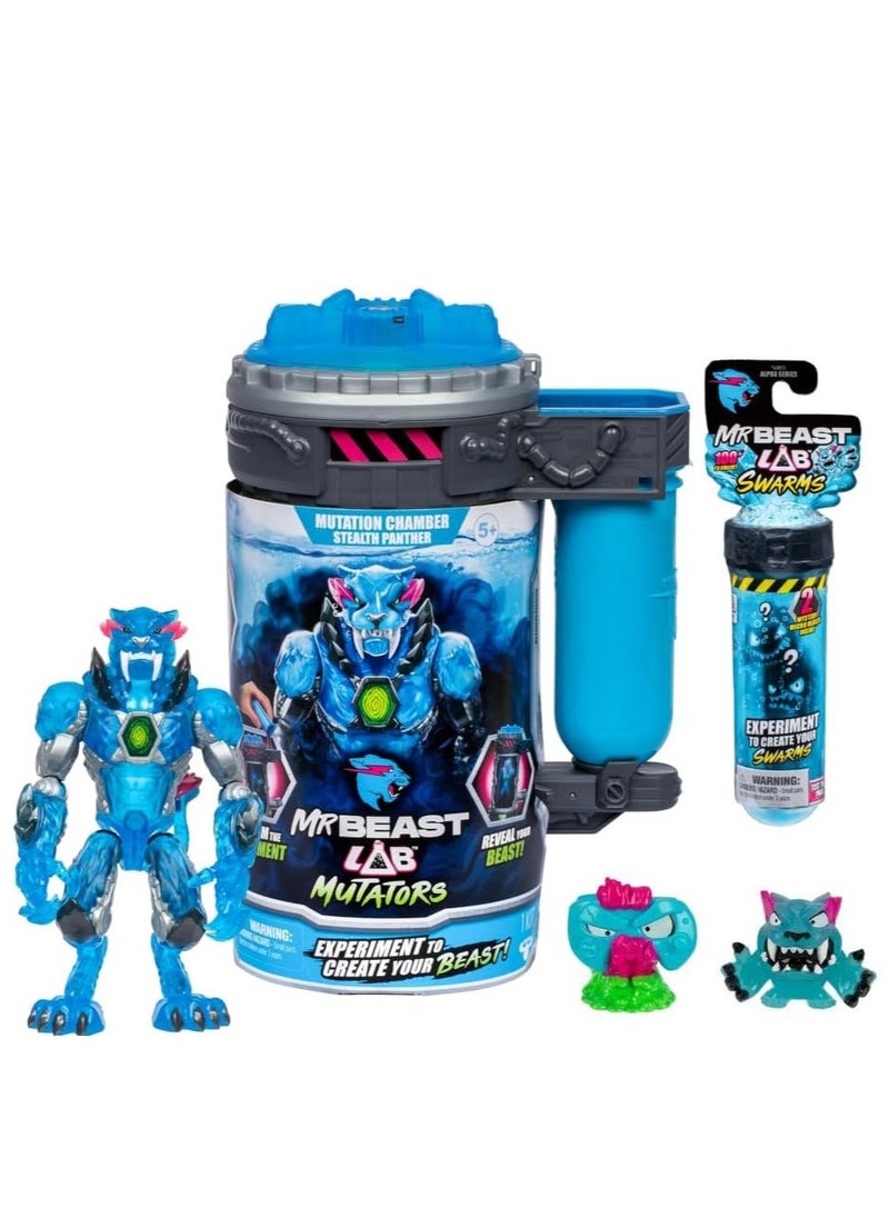 INCREDITOYZ Mr. Beast Lab Mutators 5.5 Inch Collector Mutation Chamber Stealth Panther with 2 Mystery Micro Beasts Swarms Mystery Collectable Figure Gift Bundled Set - pzsku/ZEC8464A068642EF8E751Z/45/_/1737201342/f6c2f984-7908-438f-a476-4c30b55bd722