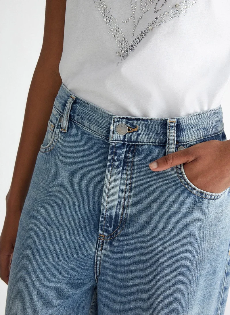 ليو جو جينز قطني واسع