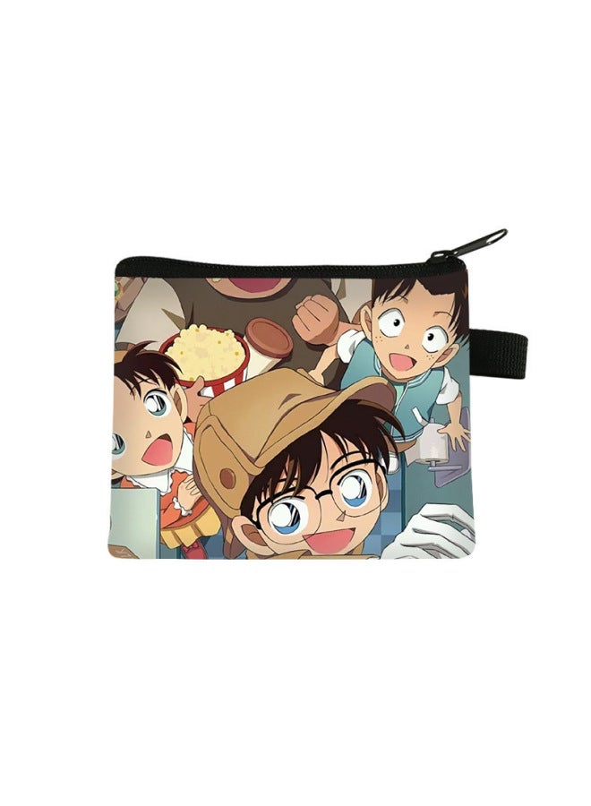 New Conan Coin Purse For Children, Cute And High-end Card Holder, Mini Portable Key Storage Small Wallet