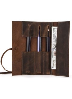 Cordova Genuine Leather Fashion Luxury Roll Pen Bag  - Image 4