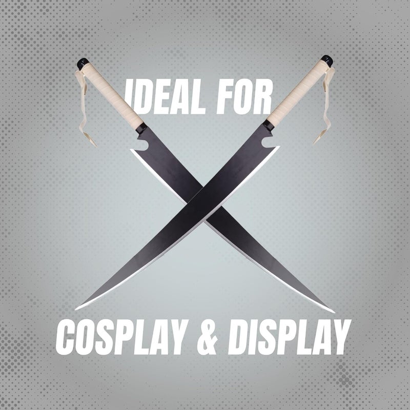 Offo Ichigo Zangetsu Shikai Katana Replica – 100cm Cleaver-Style Zanpakuto Sword from Bleach Anime – Ichigo Kurosaki’s First Blade for Cosplay, Collectors, Display & Gifting - Image 4