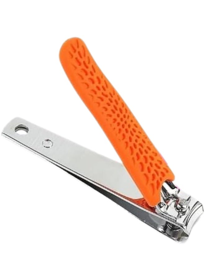 قصافة أظافر احترافية من الستانلس ستيل بشفرة حادة للغاية، مقبض سيليكون مانع للانزلاق لقص أظافر اليد والقدم بدقة عالية، تصميم إرجونومي مريح للعناية والتقليم اليومي للرجال والنساء - Image 2