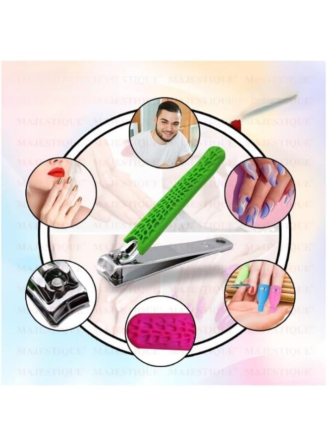 قصافة أظافر احترافية من الستانلس ستيل بشفرة حادة للغاية، مقبض سيليكون مانع للانزلاق لقص أظافر اليد والقدم بدقة عالية، تصميم إرجونومي مريح للعناية والتقليم اليومي للرجال والنساء - Image 4