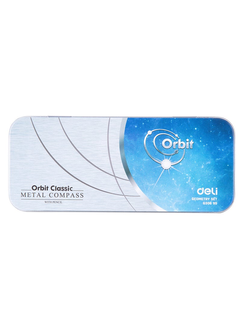 Deli Geometry Set 9 Pcs, Includes Ruler, Eraser, Protractor, Pencil, Compass, and 2 Triangle Rulers, Suitable for Students, Engineers, and Designers - Image 2