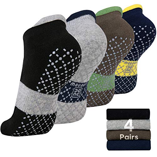 unenow Unisex Non Slip Socks with Grips Cushion for Yoga Pilates Barre Home & Hospital - Image 1
