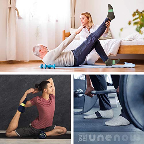 unenow Unisex Non Slip Socks with Grips Cushion for Yoga Pilates Barre Home & Hospital - Image 5