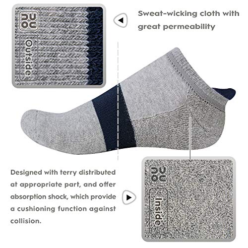 unenow Unisex Non Slip Socks with Grips Cushion for Yoga Pilates Barre Home & Hospital - Image 4