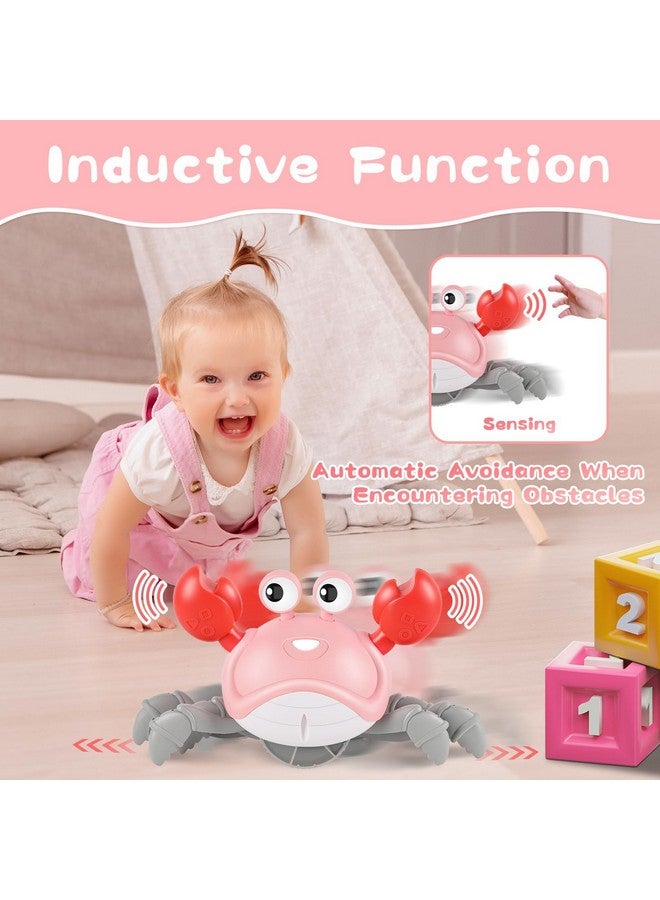 GIGILLI Crawling Crab Baby Girl Toys 3.0, Upgraded Tummy Time Baby Toys 6-12 12-18 Month, Infant Learning Crawl Walking Dancing Crab with Music&Speed Control for 1 2 3 4 5 6+ Girls Year Newborn Birthday Gifts - Image 4