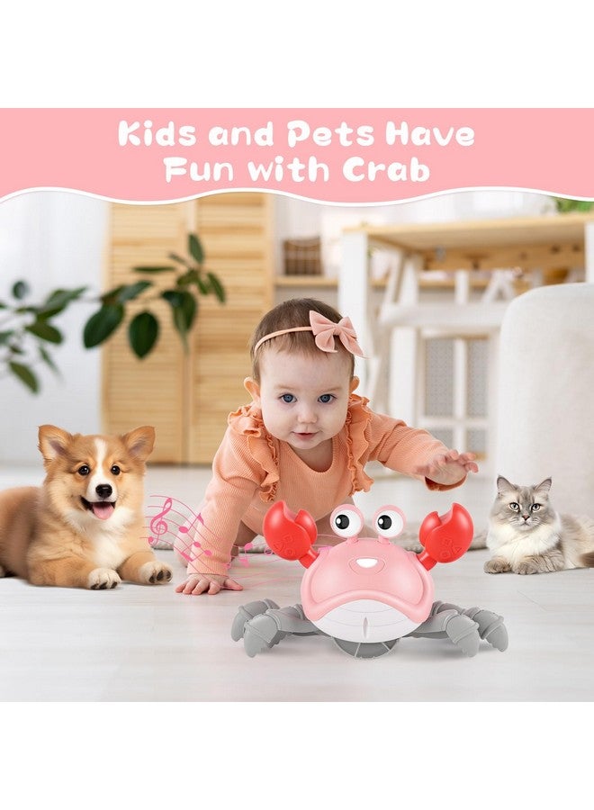 GIGILLI Crawling Crab Baby Girl Toys 3.0, Upgraded Tummy Time Baby Toys 6-12 12-18 Month, Infant Learning Crawl Walking Dancing Crab with Music&Speed Control for 1 2 3 4 5 6+ Girls Year Newborn Birthday Gifts - Image 5