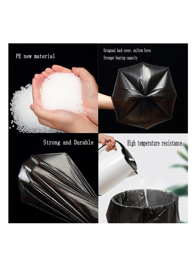 Black Thickened Garbage Bag With Handle, Trash Can, Bathroom, Bedroom, Office, Kitchen. 200 Small Garbage Bags - Image 4