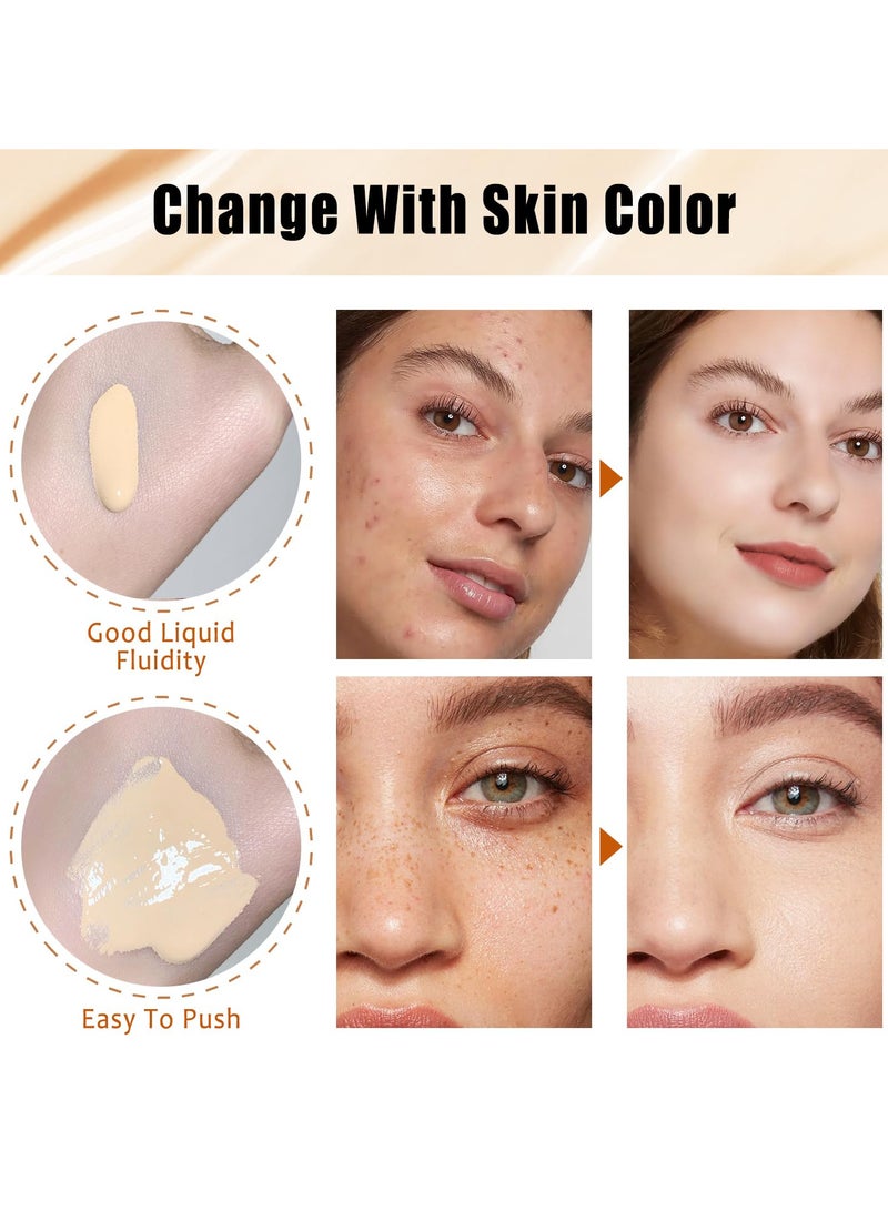 تي إل إم كريم أساس متغير اللون من TLM، مع عامل حماية من الأشعة فوق البنفسجية SPF 15+، يخفي التجاعيد والخطوط الدقيقة، مرطب ويدوم طويلاً، كريم أساس BB، خافي عيوب، تغطية كاملة خالية من العيوب، لون طبيعي، سائل مرطب لجميع ألوان البشرة (30 مل) - Image 4