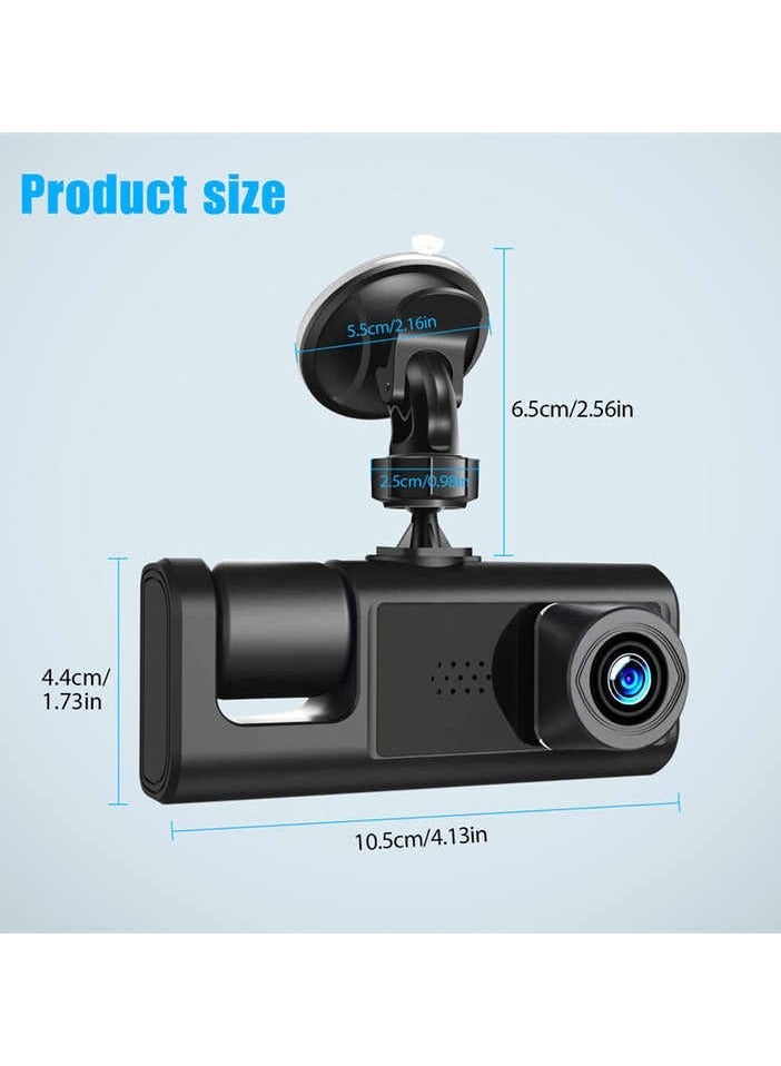 Generic 3 Channel WiFi Dash Cam for Cars Camera 1080P Video Recorder Rear View Camera for Vehicle Car DVR Car Accessory Free Mirror  - Image 4