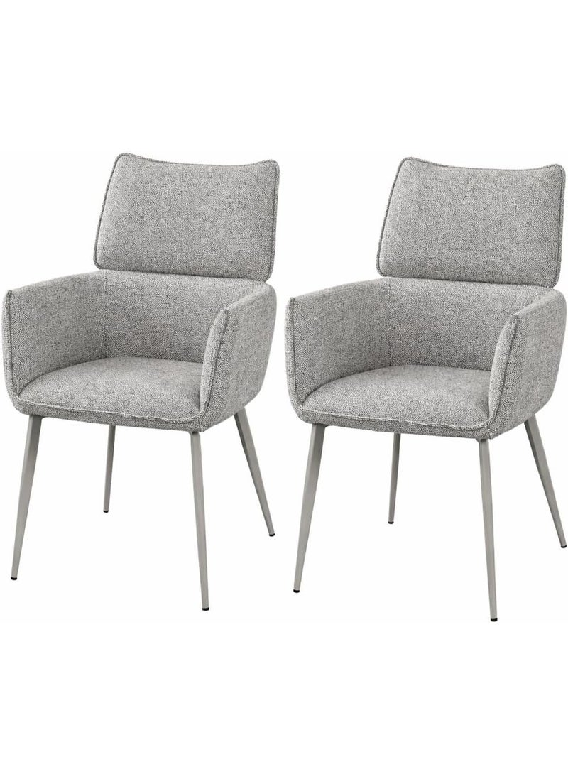 HOMEAARA Aeris High back Lounge Chairs Set of 2 - Image 1