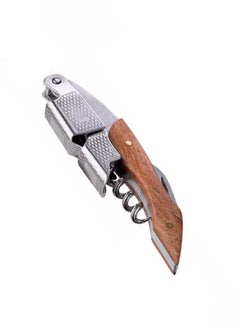 Generic Brown Wooden Handle Bottle Opener  - Image 1