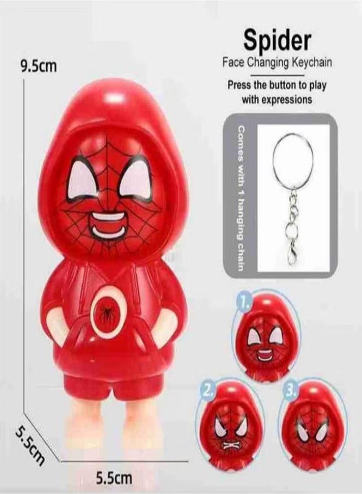 Spider-Man Keychain with Changing Facial Expressions - Image 4