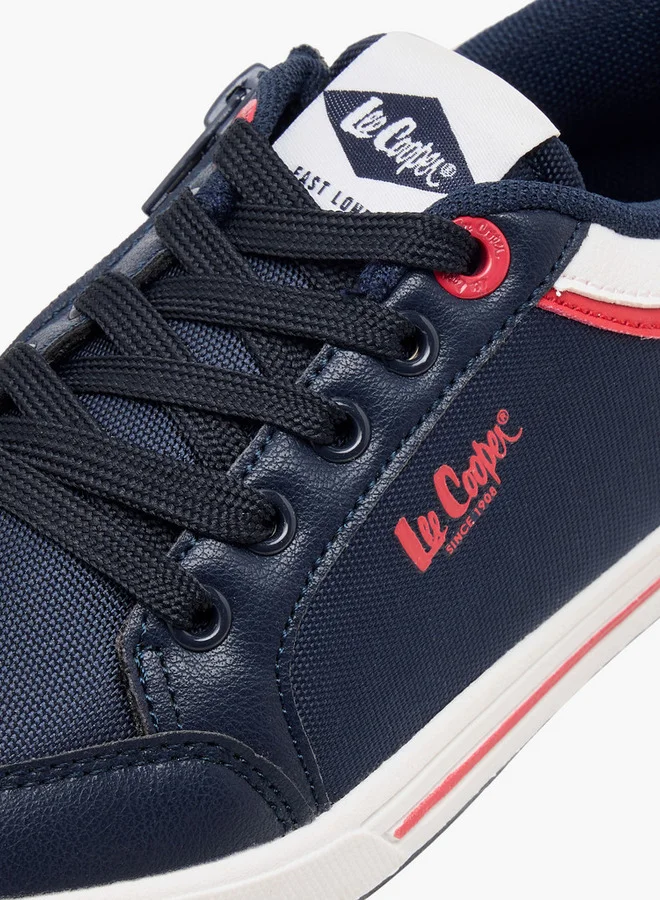 Lee Cooper Boys' Panelled Lace-Up Sneakers
