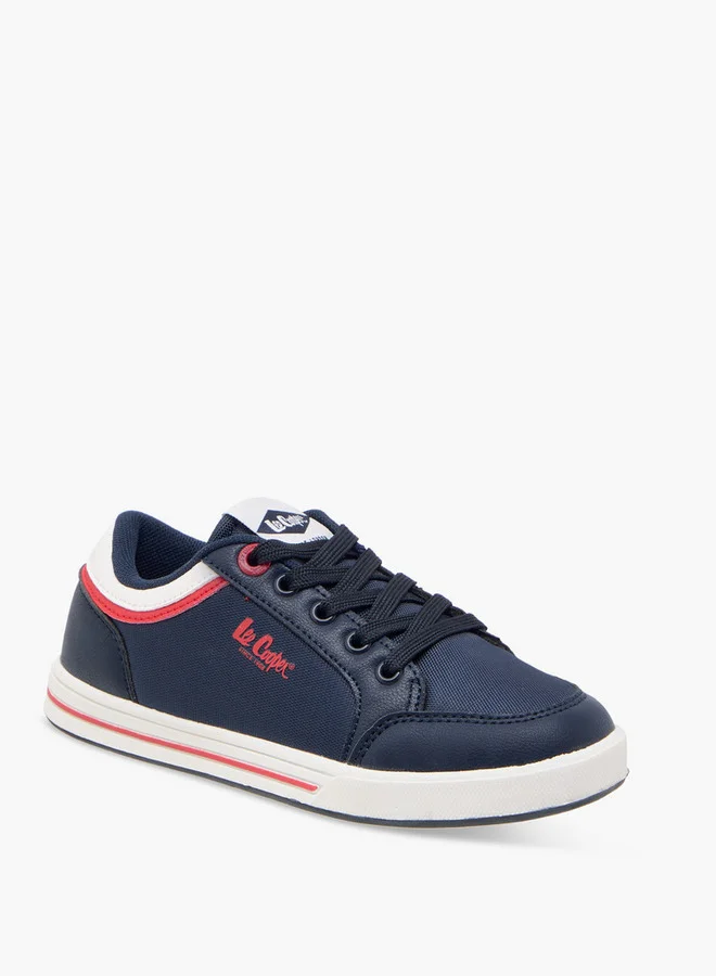 Lee Cooper Boys' Panelled Lace-Up Sneakers