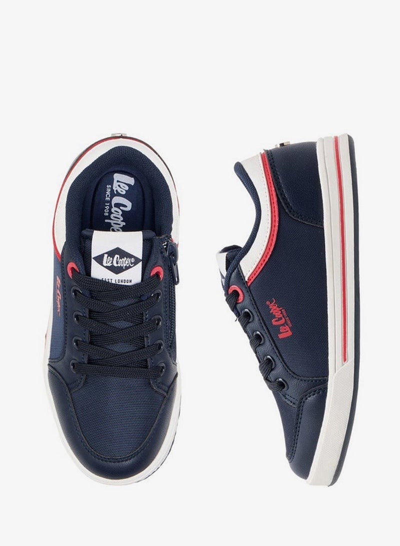 Lee Cooper Kids' Panelled Lace-Up School Sneakers - Image 1
