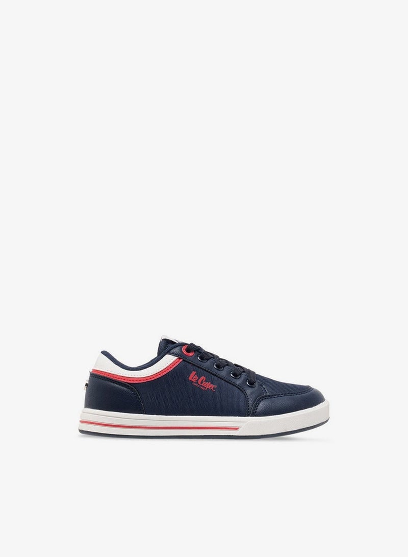 Lee Cooper Kids' Panelled Lace-Up School Sneakers - Image 3