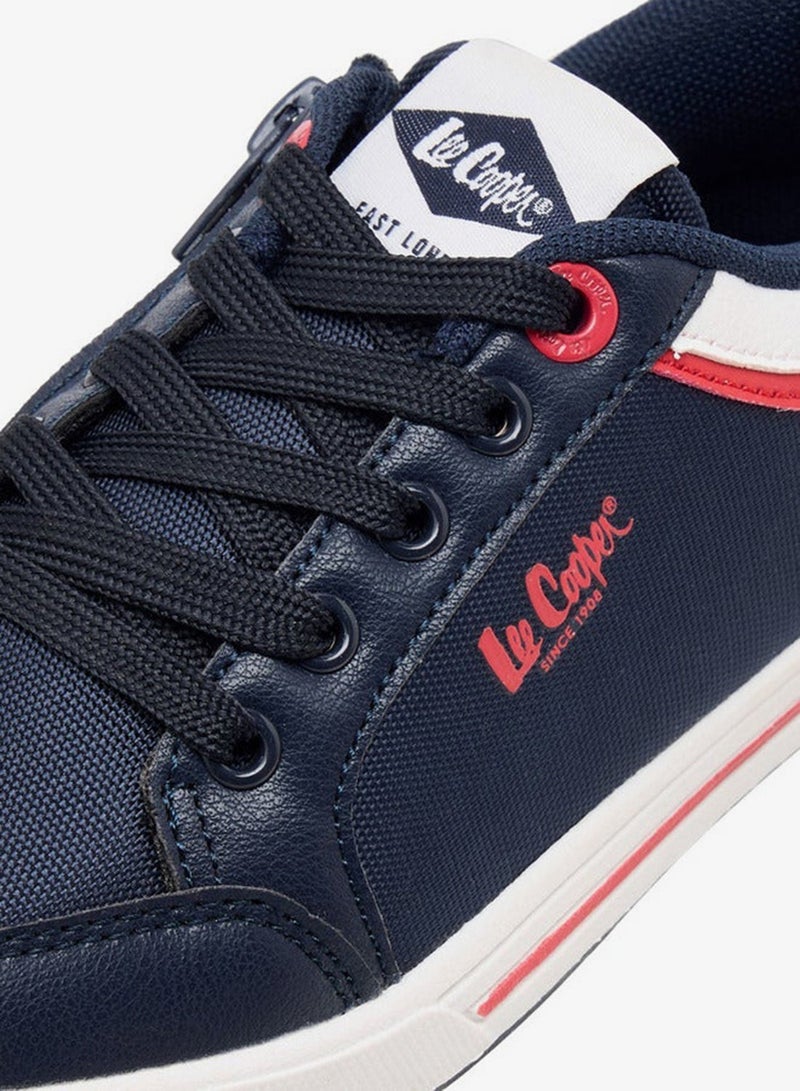 Lee Cooper Kids' Panelled Lace-Up School Sneakers - Image 4