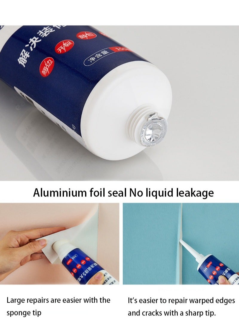 Aikanbo Ready to Use Wallpaper Paste for Hanging Borders & Overlapping Seams, Strong Glue, Seam & Repair Adhesive Tube,Easy-to-Use Wallpaper Glue for Quick Wallpaper Repairs  - Image 2