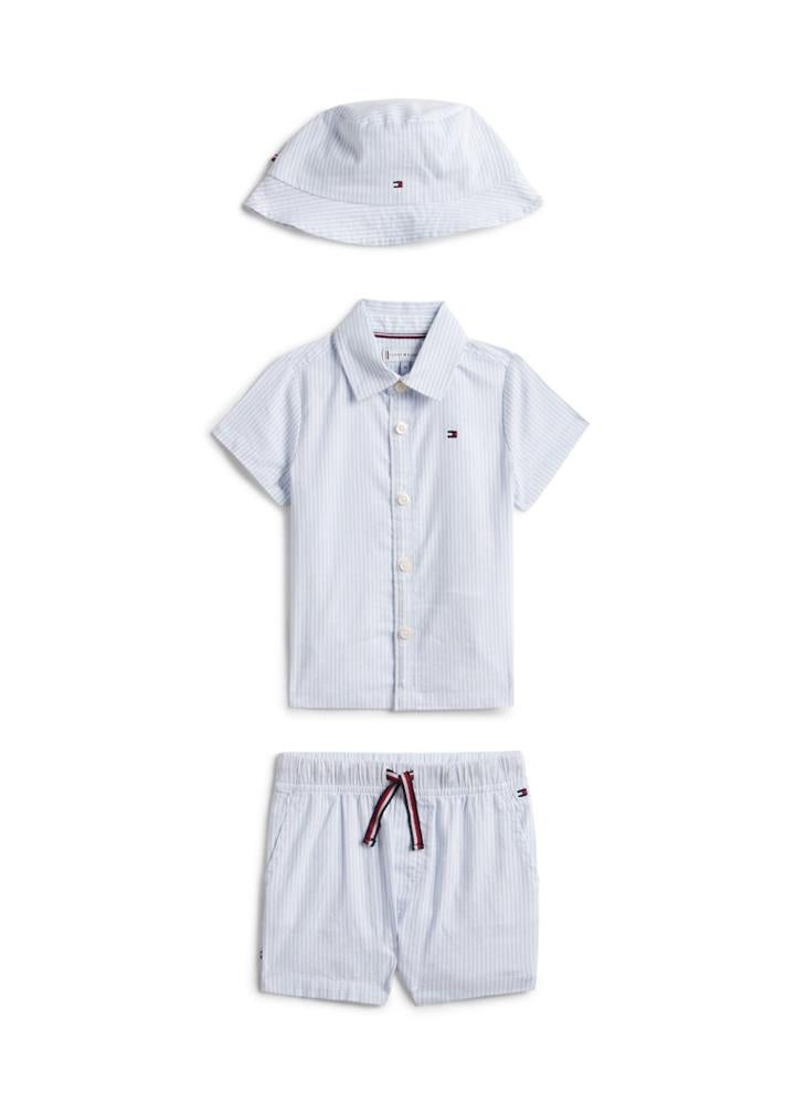 TOMMY HILFIGER Ithaca Stripe Three-Piece Outfit Gift Box - Image 1