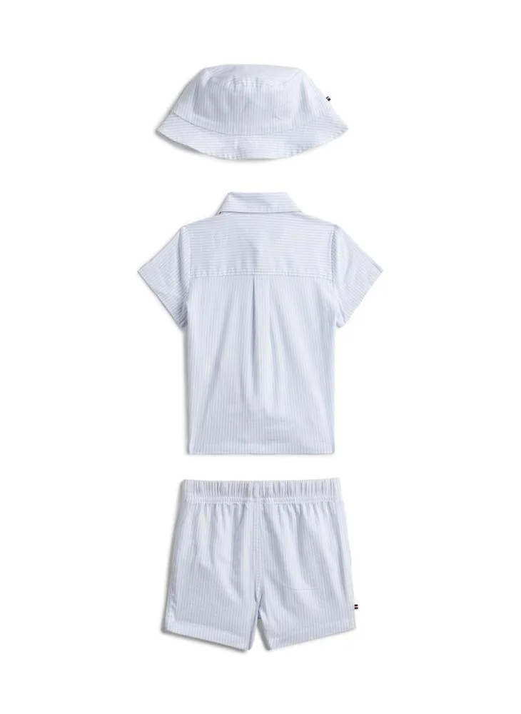 TOMMY HILFIGER Kids Ithaca Short Shirt Hat Giftbox