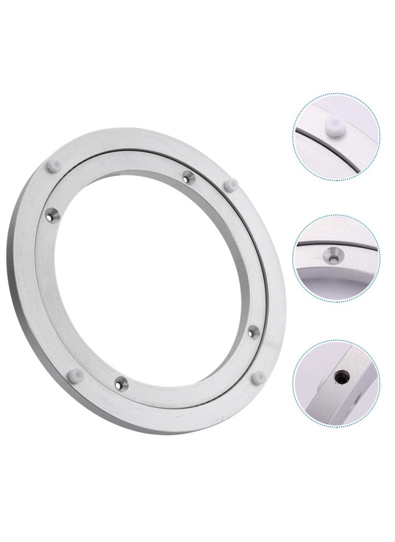 KASTWAVE Turntable Ball Bearings, Heavy Duty Quiet Turntable Bearings Swivel, Table Bearings Aluminum Alloy Swivel Turntable Bearings Swivel Plate Hardware for Desktop Craft Projects (1 item 8 inch)  - Image 4