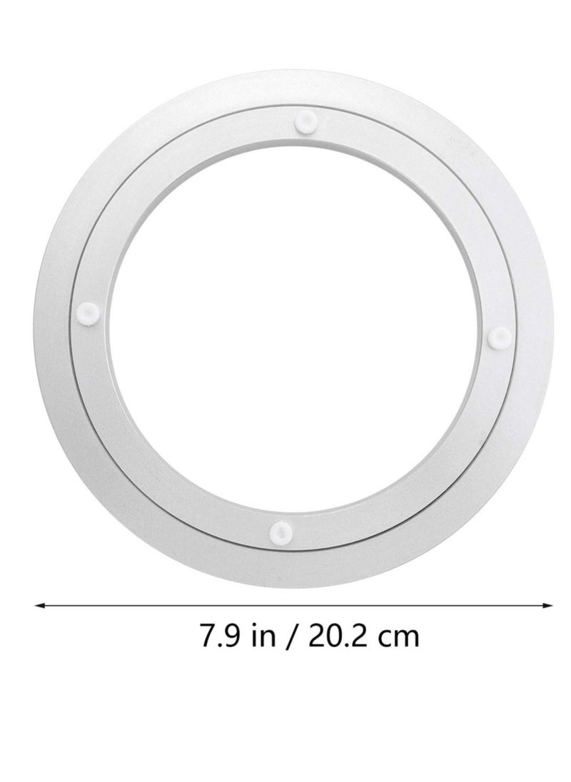 KASTWAVE Turntable Ball Bearings, Heavy Duty Quiet Turntable Bearings Swivel, Table Bearings Aluminum Alloy Swivel Turntable Bearings Swivel Plate Hardware for Desktop Craft Projects (1 item 8 inch)  - Image 5
