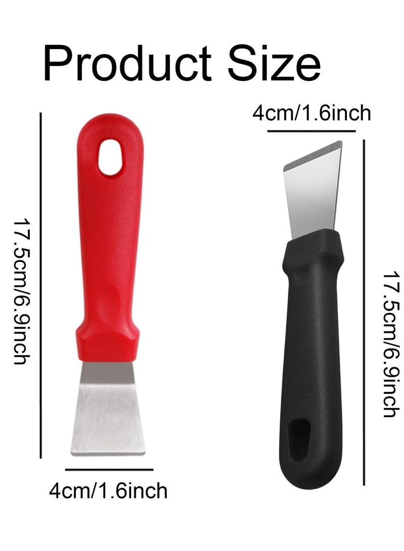 6 in 1 Professional Cleaning Tool Set | 2 Non Scratch Scrapers + 3 Wire Cleaning Brushes + Large Brass Cleaning Brush for Removing Rust and Grease – Ideal for Ovens, Grills and Metal Surfaces