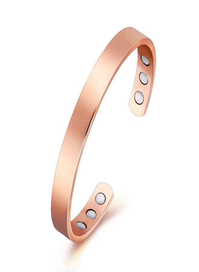 ZX Copper Bracelet - Magnetic Therapy Bracelet, 6 Powerful Magnets, Arthritis, RSI, Carpal Tunnel Relief - Image 1