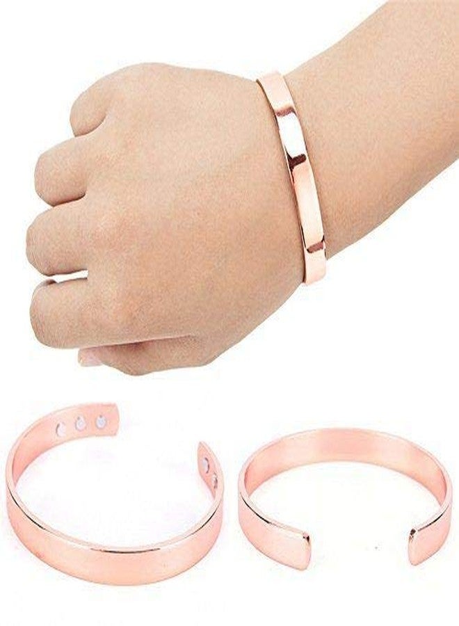 ZX Copper Bracelet - Magnetic Therapy Bracelet, 6 Powerful Magnets, Arthritis, RSI, Carpal Tunnel Relief - Image 2
