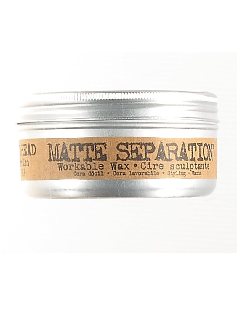 TIGI - TIGI Bed Head for Men Matte Separation Workable Wax, 3 Ounce - Image 1