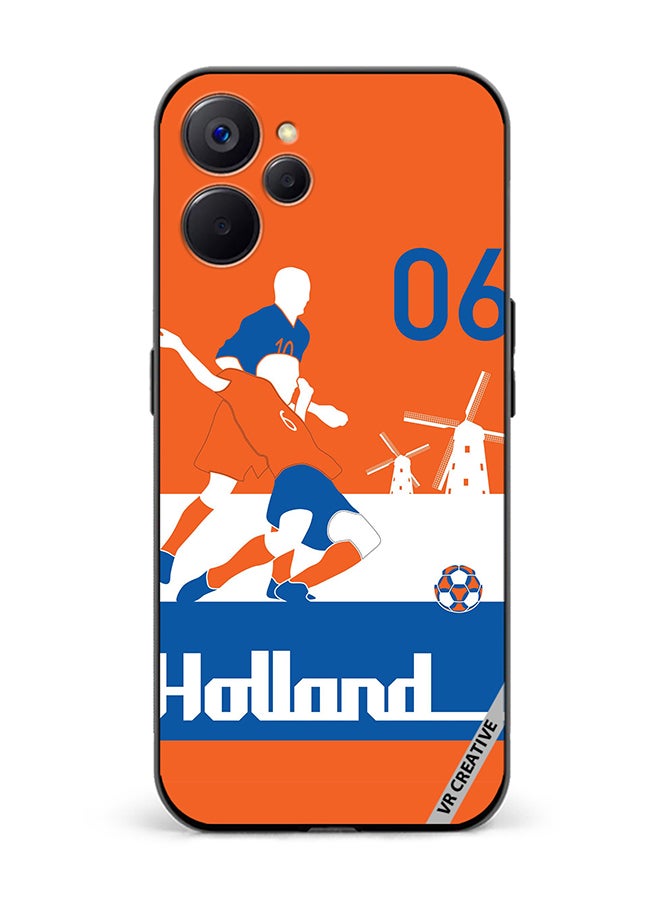 VR CREATIVE Protective Case Cover For Realme 10 5G Holland Football Soccer Players Design Multicolour - Image 1
