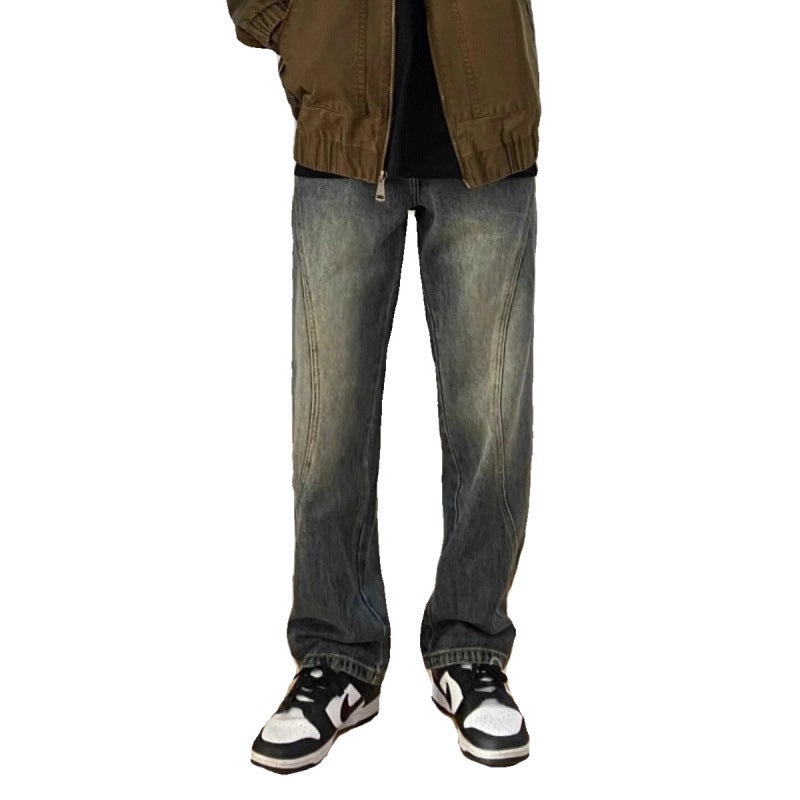 Unisex Classic Denim Jeans Loose Fit Daily Outdoor Wear - Image 5
