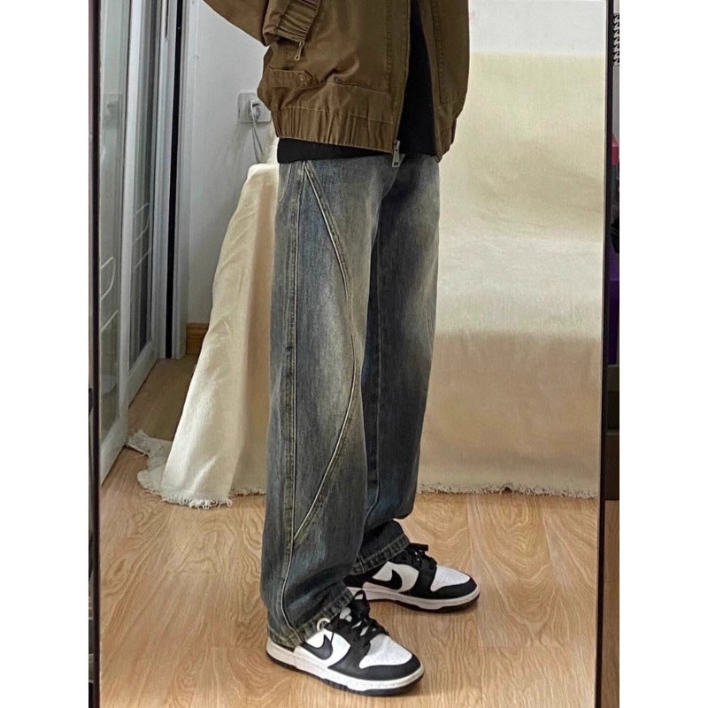 Unisex Classic Denim Jeans Loose Fit Daily Outdoor Wear - Image 4