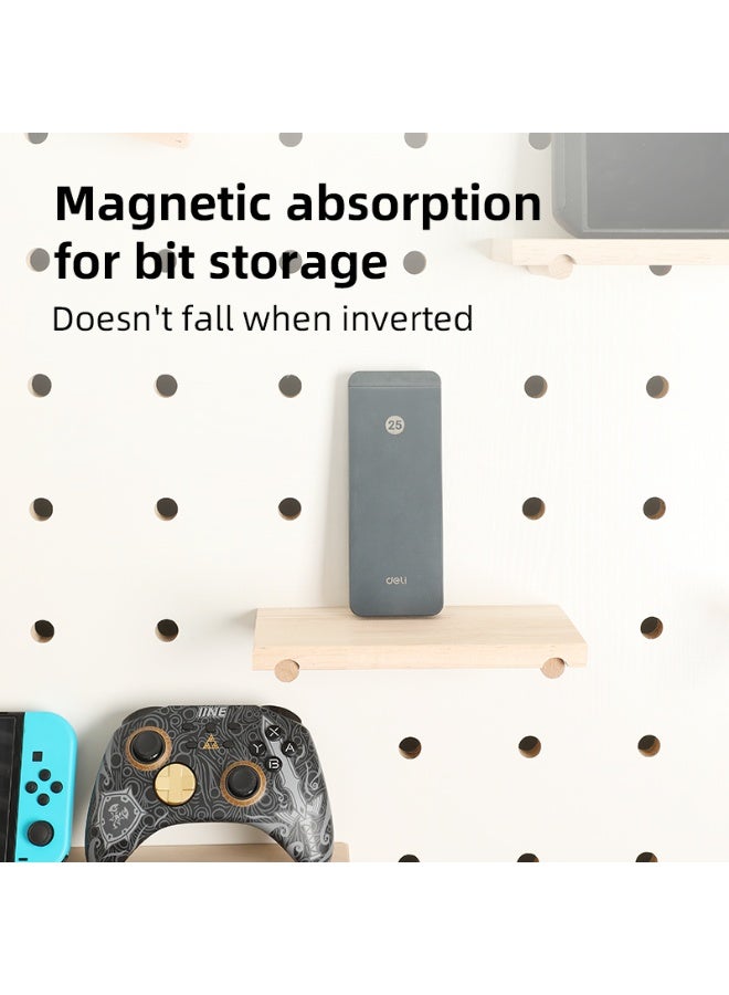 Deli Professional 25-Piece Precision Screwdriver Set - S2+Cr-V Steel Bits with Magnetic Aluminum Handle & Slide-Top Case (EDL241025, 156x60mm) - Image 4