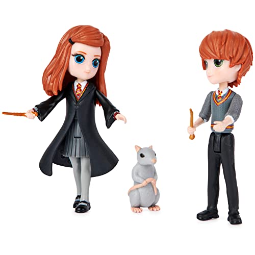 Wizarding World Harry Potter, Magical Minis Ron and Ginny Weasley Friendship Set with 2 Creatures, Kids Toys for Ages 5 and up - Image 4